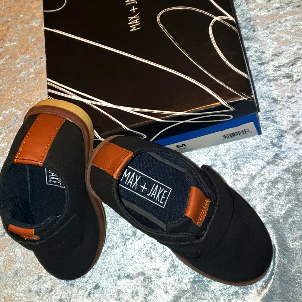 Black/Tan Oxfords Size 8 (toddler/boys)